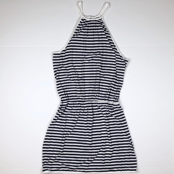 Nordstrom Freya Swim Stripe Halter Dress - Picture 2 of 7